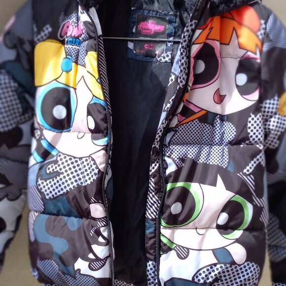 Members Only PowerPuff Girls Team Aewsome Jacket Sz 10-12 Windbreaker - Picture 8 of 15